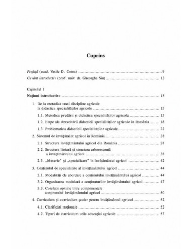 Didactica specialităților agricole