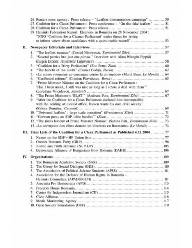 A Quest for Political Integrity