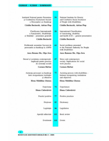 Revista de Asistență Socială. Nr. 4/2004