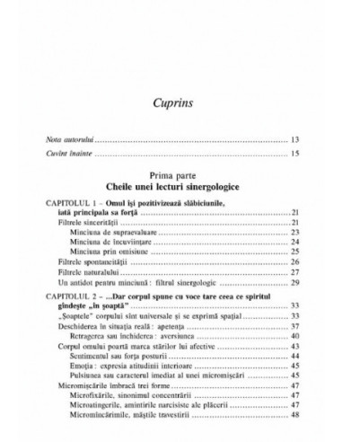 Sinergologia. De la limbajul trupului...