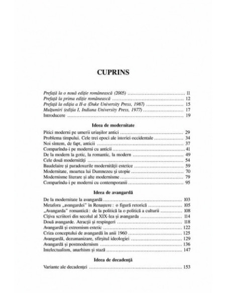 Cinci fețe ale modernității. Modernism, avangardă, decadență, kitsch, postmodernism (ediția a II-a revăzută și adăugită)
