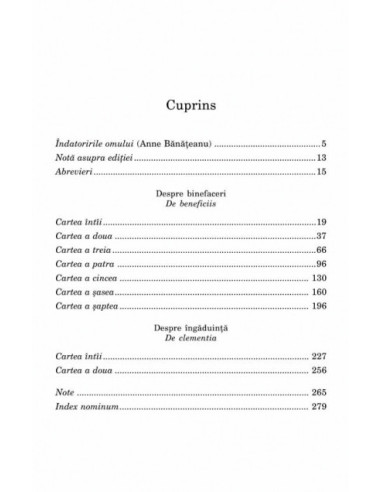 Despre binefaceri • Despre îngăduinţă