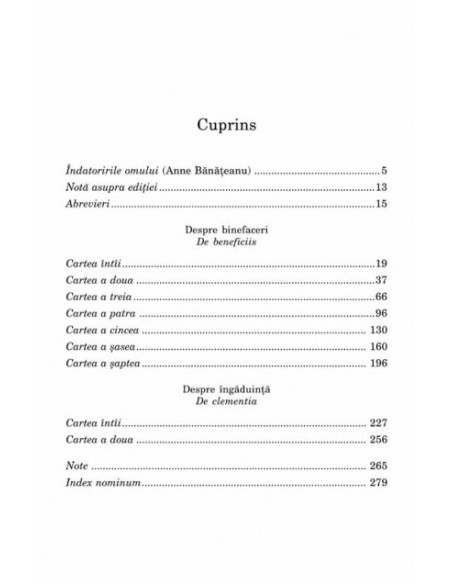 Despre binefaceri • Despre îngăduinţă