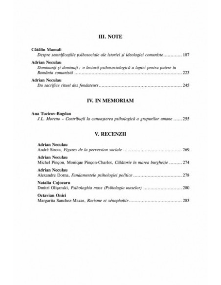Psihologia Socială. Nr. 15/2005 – Buletinul Laboratorului „Psihologia cîmpului social”, Universitatea „Al.I. Cuza”, Iaşi