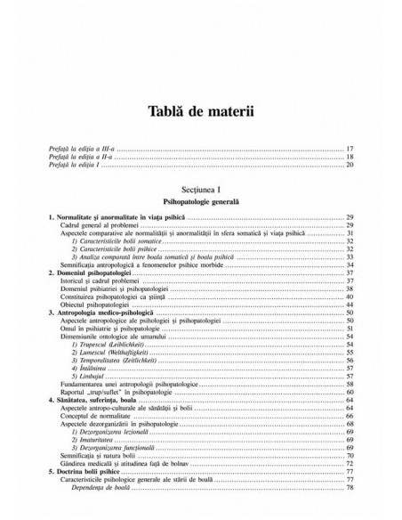 Tratat de psihopatologie (ediţia a III-a revăzută şi adăugită)