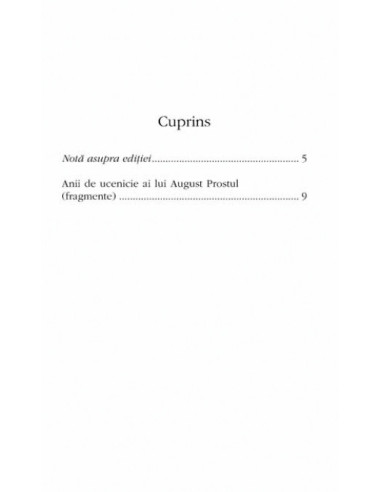 Anii de ucenicie ai lui August Prostul