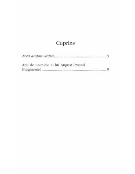 Anii de ucenicie ai lui August Prostul