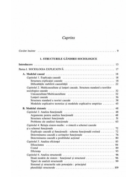 Spre o paradigmă a gîndirii sociologice (ediția a II-a)