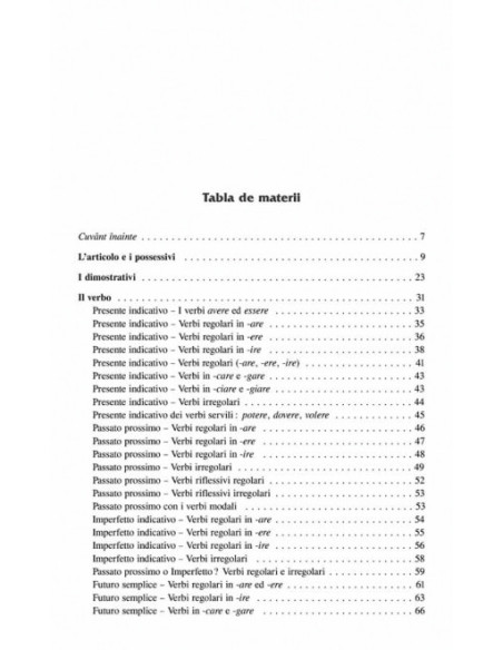 Limba italiană. Exerciții de gramatică și vocabular