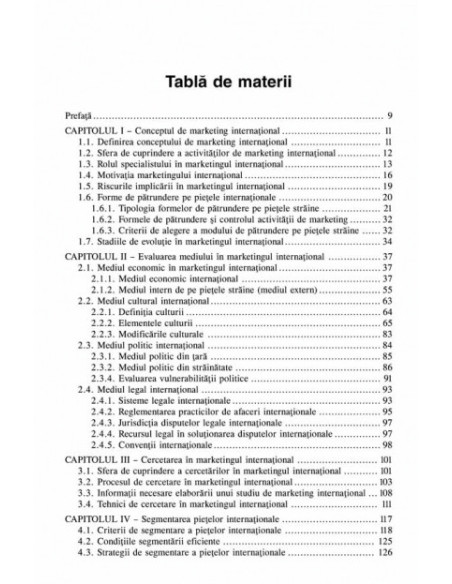 Marketing internațional (ediția a III-a revăzută și adăugită)