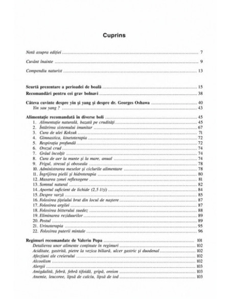 Incursiune în medicina naturistă. În amintirea lui Valeriu Popa