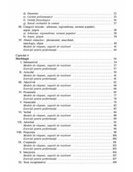 Limba şi literatura română pentru examene şi performanţă