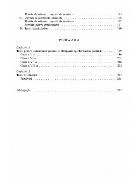 Limba şi literatura română pentru examene şi performanţă