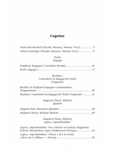 Comentarii la Porfir. Despre universalii împreuna cu fragmente corespondente din Porfir, Boethius și Ioan din Salisbury