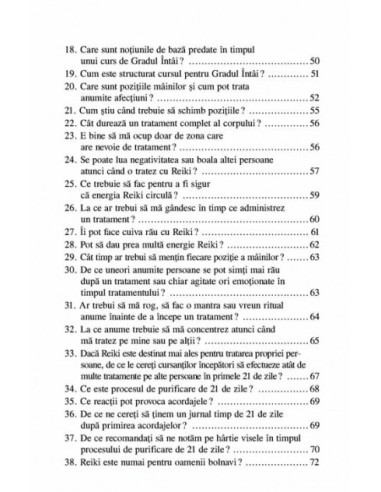 Reiki prin 100+ întrebări și răspunsuri