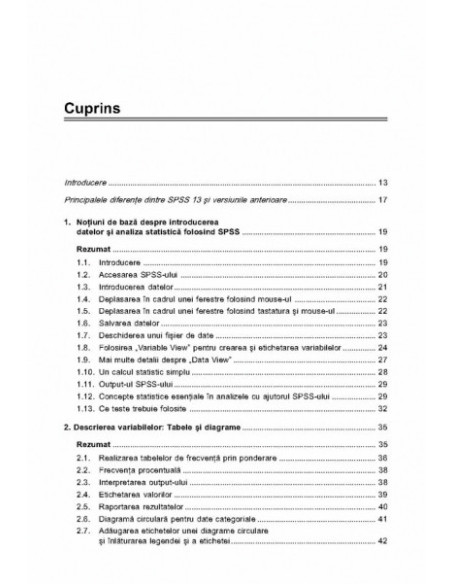 Introducere în SPSS pentru psihologie. Versiunile SPSS 10, 11, 12 si 13