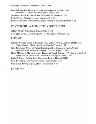 Sociologie Românească. Volumul IV.... Sociologie Românească. Volumul IV....