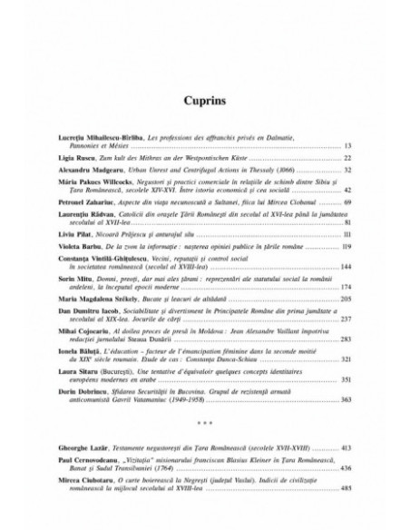 Revista de Istorie Socială. Volumul VIII-IX/ 2003-2004