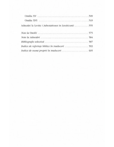Omilii și adnotări la Levitic Omilii și adnotări la Levitic