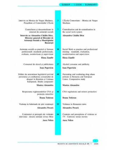 Revista de Asistență Socială. Nr. 1/2006