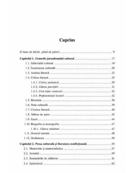 Jurnalismul cultural și de opinie