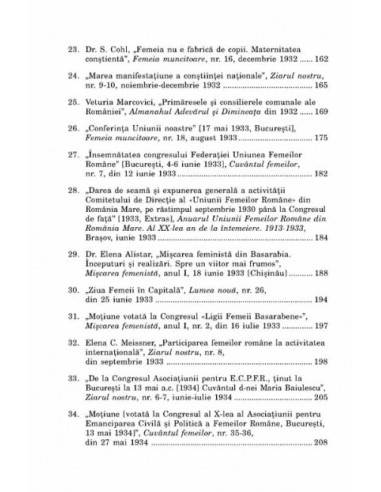 Din istoria feminismului românesc....