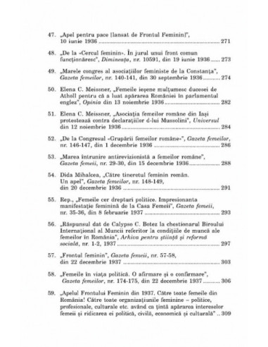 Din istoria feminismului românesc....