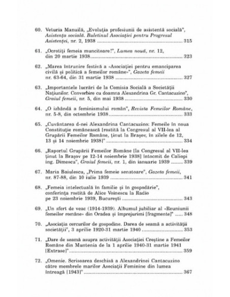 Din istoria feminismului românesc. Studiu și antologie de texte (1929-1948)