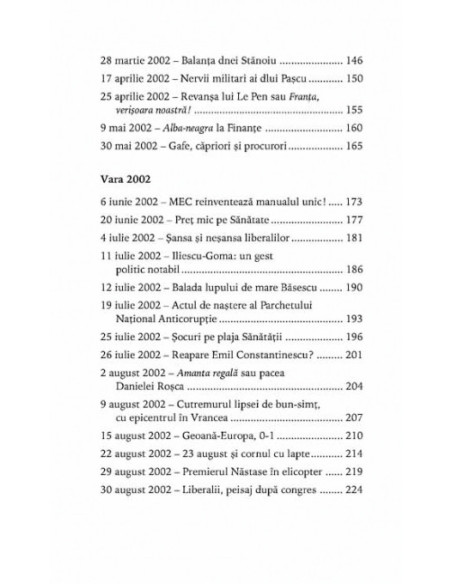 Sic transit gloria... Cronica subiectivă a unui cincinal în trei ani şi jumătate (mai 2001-octombrie 2004)