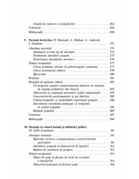 Terapii scurte de grup. Comportamente și ilustrări clinice