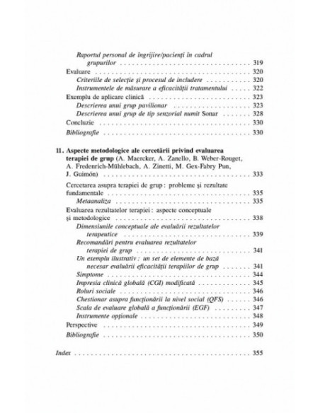 Terapii scurte de grup. Comportamente și ilustrări clinice