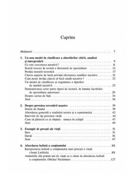 Cercetarea narativă. Citire, analiza și interpretare