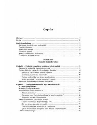 Sociologie și modernitate. Tranziții... Sociologie și modernitate. Tranziții...
