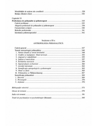 Tratat de psihanaliză și psihoterapie...