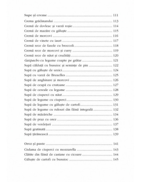 199 de rețete vegetariene