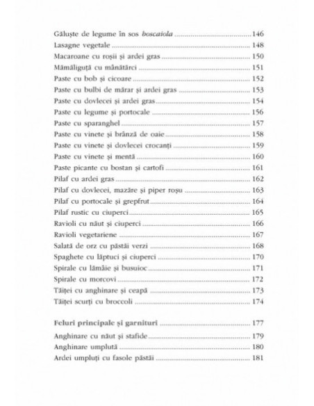 199 de rețete vegetariene