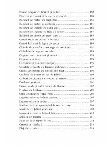 199 de rețete vegetariene