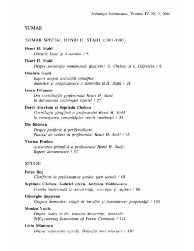 Sociologie Românească. Volumul IV....