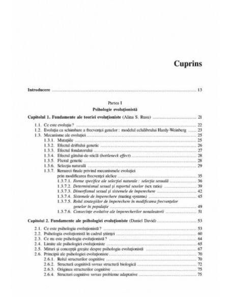 Fundamente de psihologie evoluțonistă și consiliere genetică. Integrări ale psihologiei și biologiei