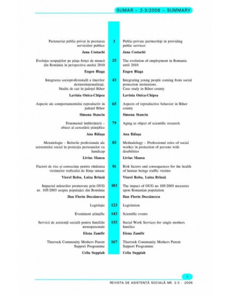 Revista de Asistență Socială. Nr. 2-3/2006