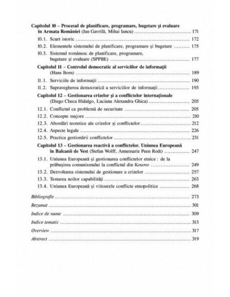 Politica de securitate națională. Concepte, instituții, procese