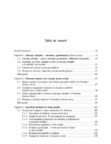 Educația adulților. Baze teoretice și...
