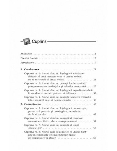 Capcanele managementului Capcanele managementului