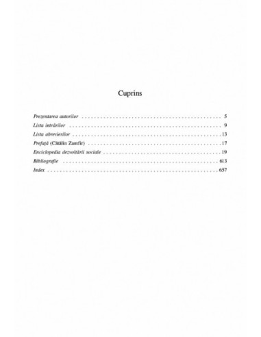 Enciclopedia dezvoltării sociale Enciclopedia dezvoltării sociale