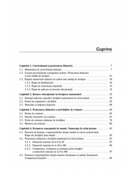 Metodica predării matematicii în ciclul primar