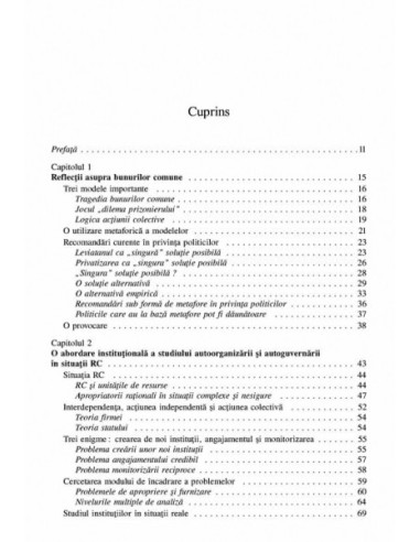 Guvernarea bunurilor comune. Evoluția...