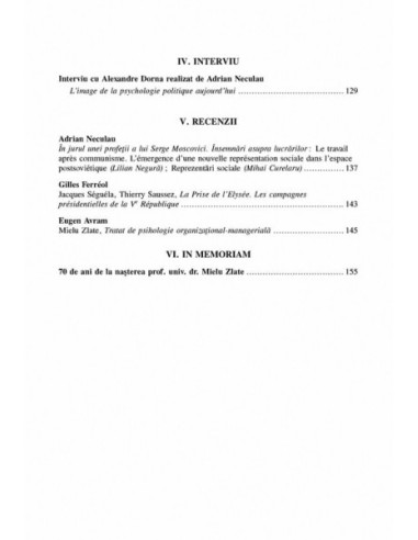 Psihologia Socială. Nr. 19/ 2007 –... Psihologia Socială. Nr. 19/ 2007 –...
