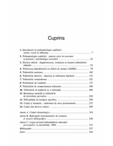 Psihopatologia copilului. Fundamente