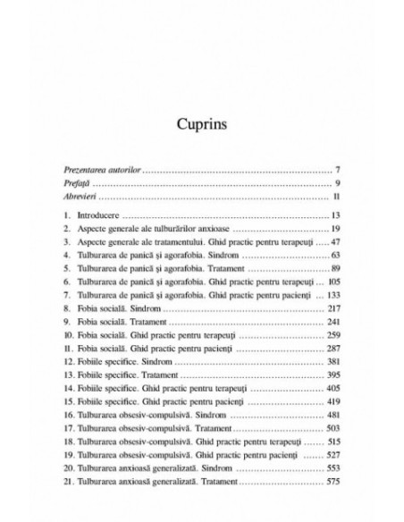 Psihoterapia tulburărilor anxioase. Ghid practic pentru terapeuți și pacienți