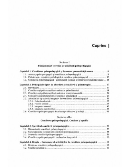 Consiliere psihopedagogică. Baze teoretice și sugestii practice (ediţia a II-a revăzută şi adăugită)